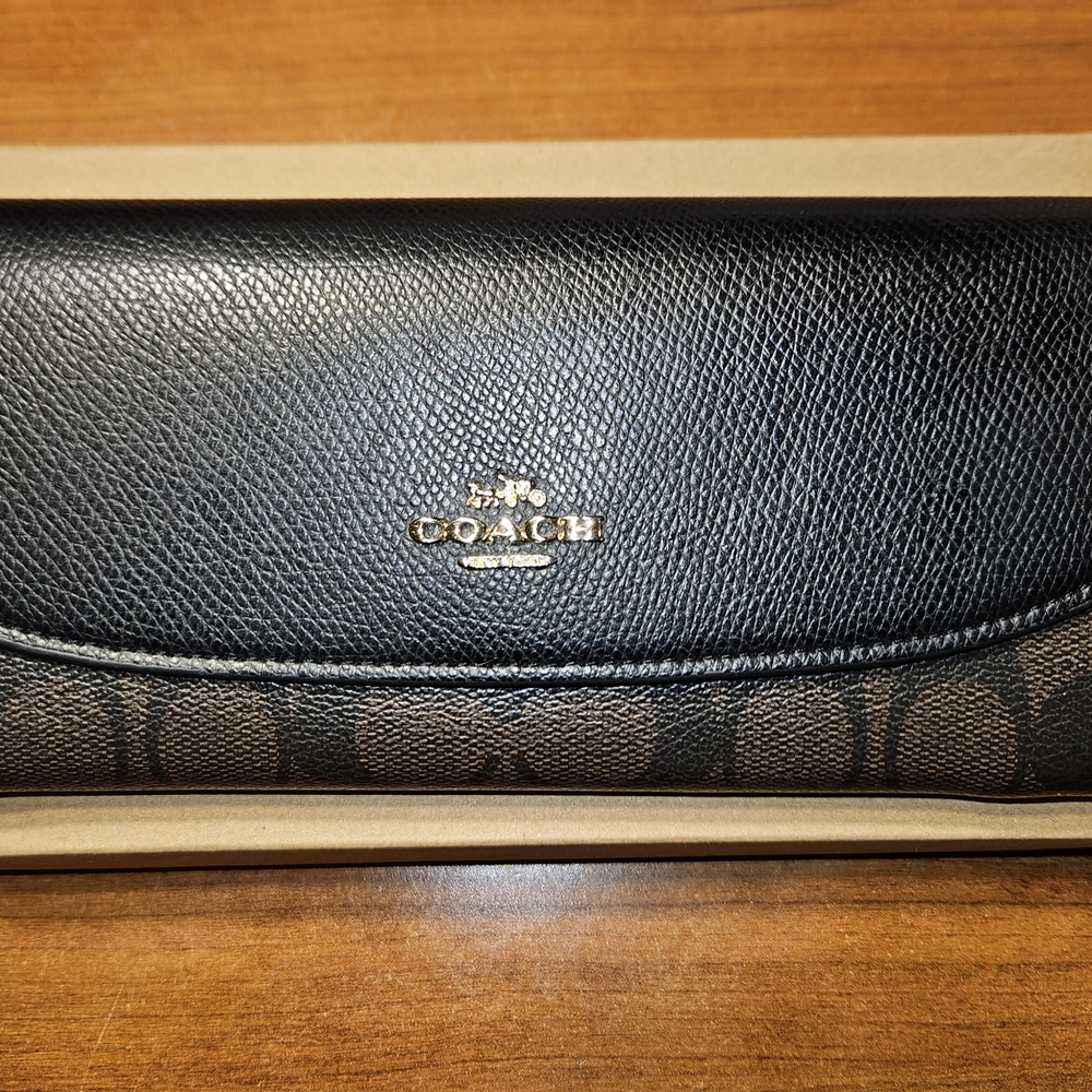Coach Black and Brown Wallet